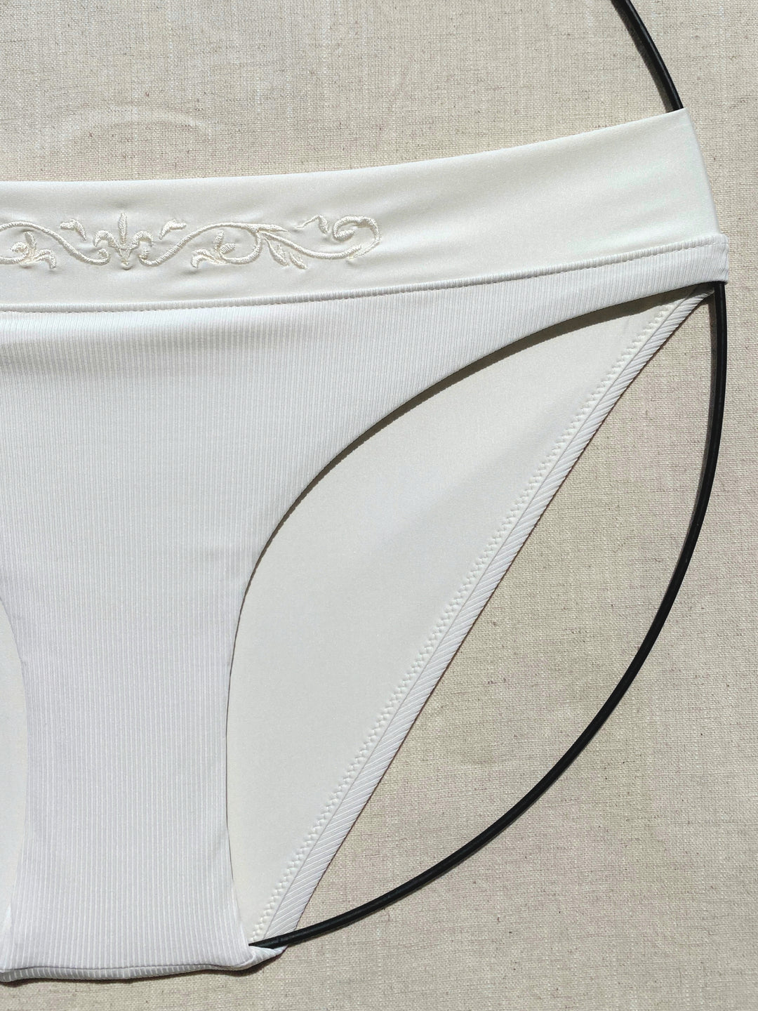Bikini-bottom-classic-ivory-white-with-rib-fabric-and-embroidery-hip